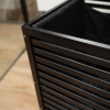 Dwukomorowy kosz na pranie BAMBOO BLACK 60x40x60cm